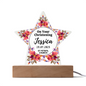 Christening Day Personalized Star Acrylic Plaque
