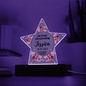 Christening Day Personalized Star Acrylic Plaque