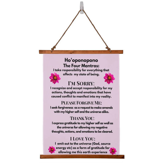 Almost Sold Out - Ho'oponopono Wood Framed Wall Tapestry