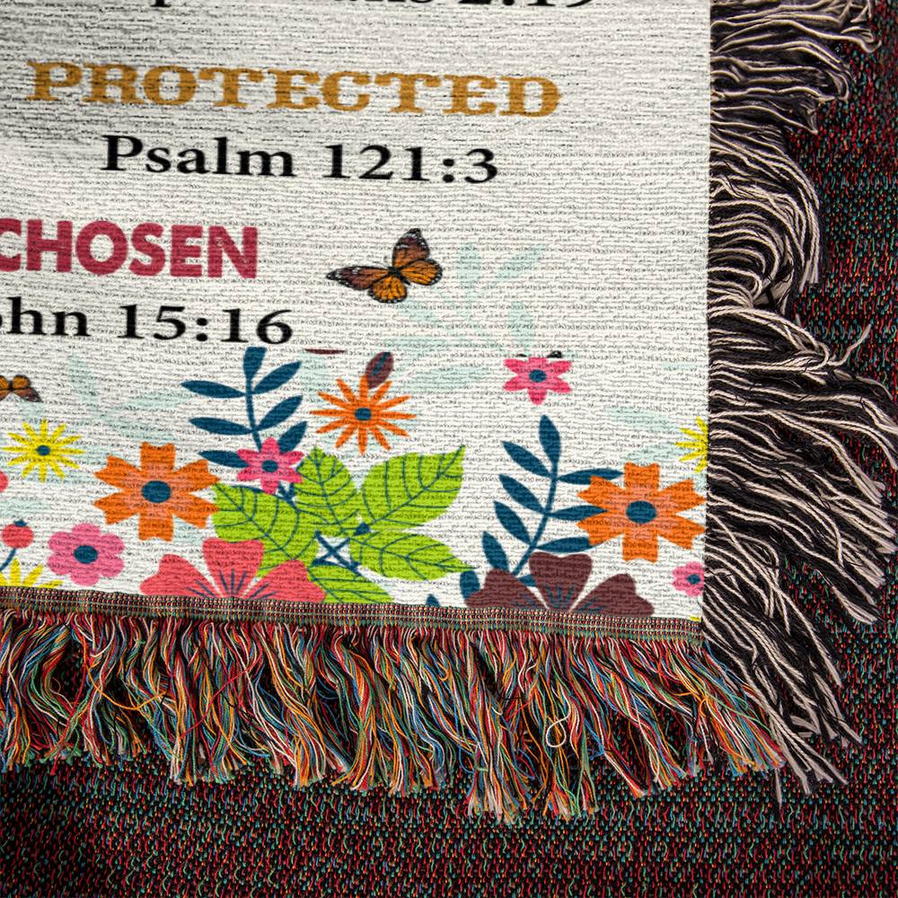 Almost Sold Out - God Says I Am Heirloom Woven Blanket