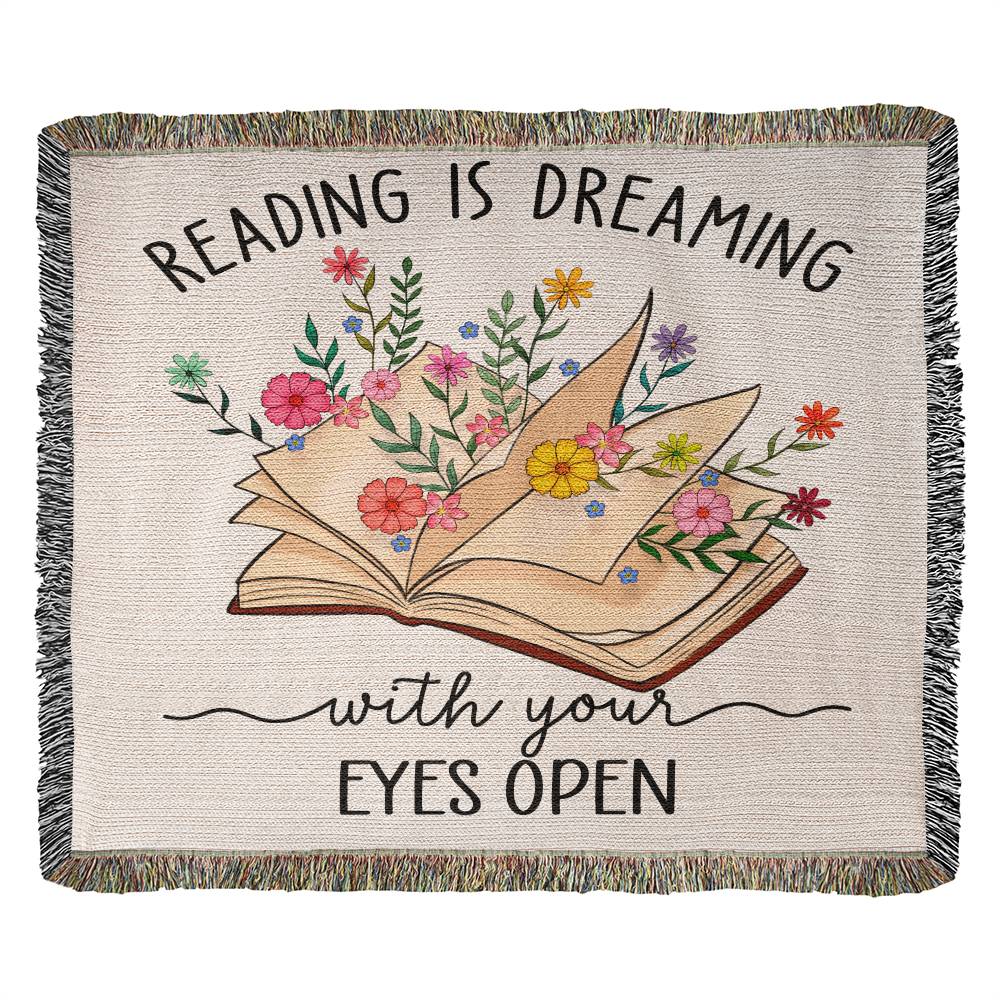 Almost Sold Out - Reading Is Dreaming Heirloom Woven Blanket