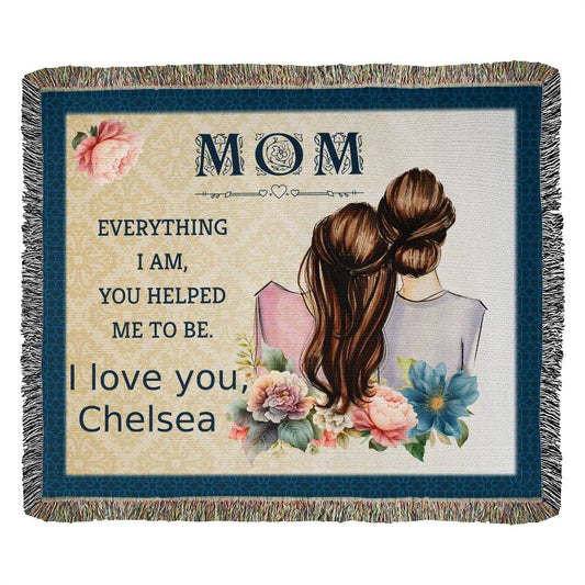 Almost Sold Out Personalized 'I Love You Mom Heirloom Woven Blanket'