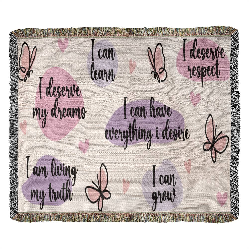 Almost Sold Out - Self Love Heirloom Woven Blanket