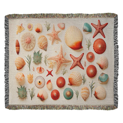 Fossil Trilobite Paleontology Heirloom Woven Blanket