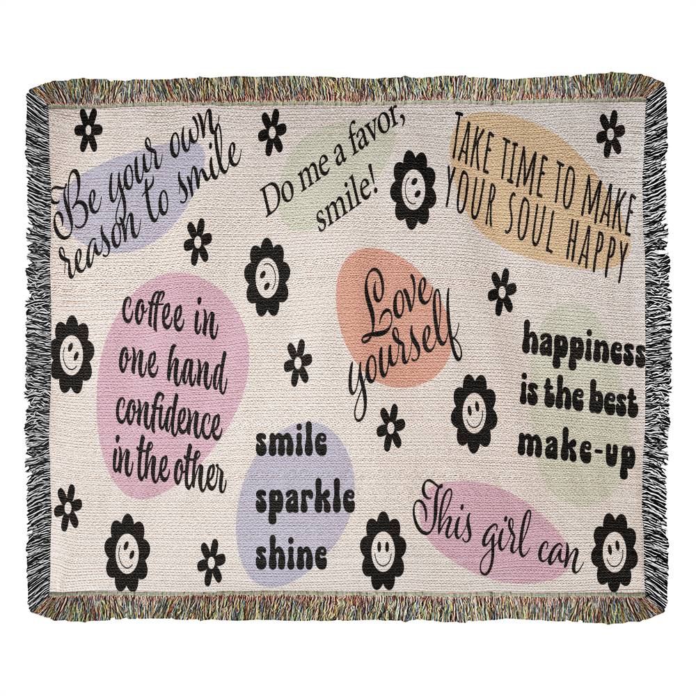 Almost Sold Out - Self Love Heirloom Woven Blanket