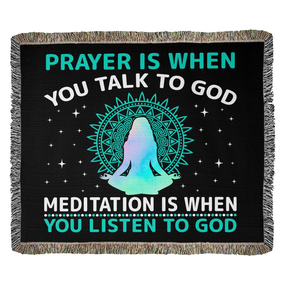 Almost Sold Out - Prayer and Meditation Heirloom Woven Blanket