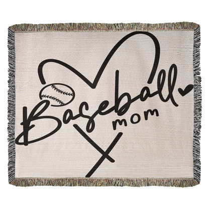 Almost Sold Out - Baseball Mom Heirloom Woven Blanket