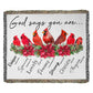 Almost Sold Out God Says You Are Bird Heirloom Woven Blanket