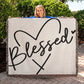 Almost Sold Out - Blessed Heart Heirloom Woven Blanket