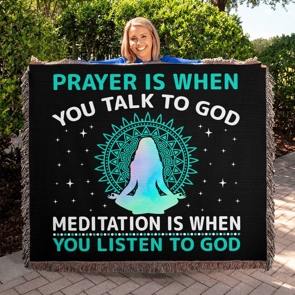 Almost Sold Out - Prayer and Meditation Heirloom Woven Blanket