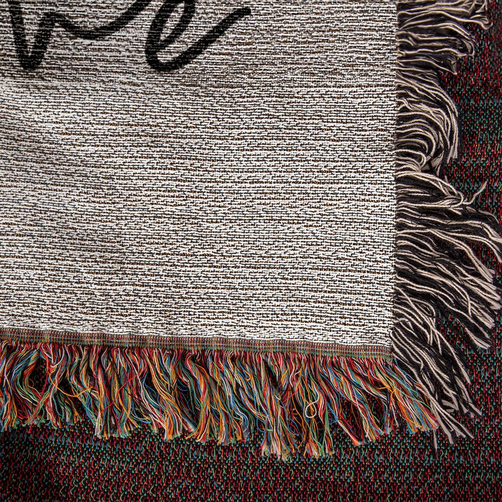 Almost Sold Out - No Worries God Got Me  Heirloom Woven Blanket