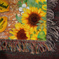 Almost Sold Out - God Says You Are Sunflower Heirloom Woven Blanket.