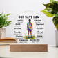 SOCCER ROUND PLAQUE
