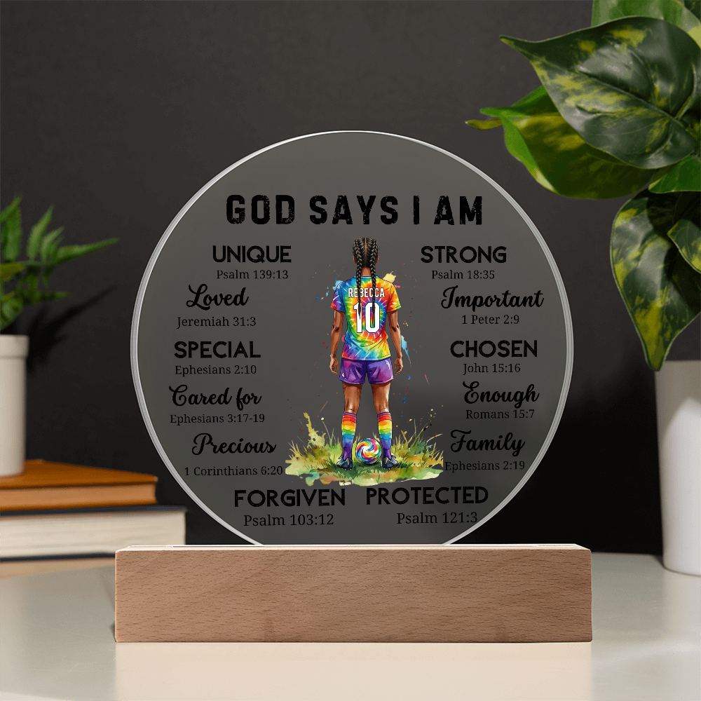 SOCCER ROUND PLAQUE