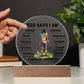 SOCCER ROUND PLAQUE