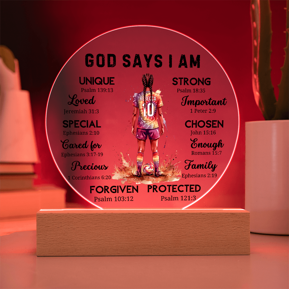 SOCCER ROUND PLAQUE