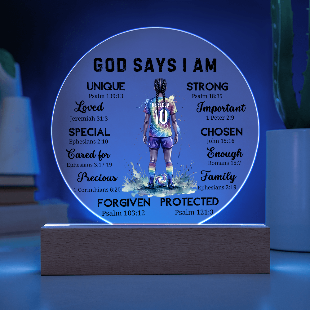 SOCCER ROUND PLAQUE