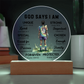 SOCCER ROUND PLAQUE