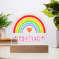Rainbow Girl Dome Acrylic Plaque