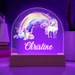 Personalized Unicorn Kids Acrylic Dome Plaque