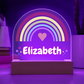 Rainbow Girl Dome Acrylic Plaque