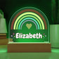 Rainbow Girl Dome Acrylic Plaque