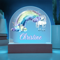 Personalized Unicorn Kids Acrylic Dome Plaque