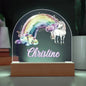 Personalized Unicorn Kids Acrylic Dome Plaque
