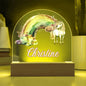 Personalized Unicorn Kids Acrylic Dome Plaque