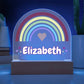 Rainbow Girl Dome Acrylic Plaque