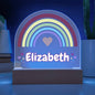 Rainbow Girl Dome Acrylic Plaque
