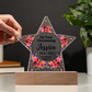 Christening Day Personalized Star Acrylic Plaque