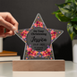Christening Day Personalized Star Acrylic Plaque