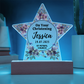 Christening Day Personalized Star Acrylic Plaque
