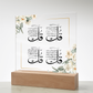 4 Quls Plaque For Teens / Adults