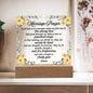 Marriage Prayer Printed Circle Acrylic Plaque