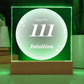 Almost Sold Out - Angel Number 111 with Aura Color - Acrylic Plaque with Stand