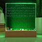 Almost Sold Out - Ayatul Kursi with English Translation- Acrylic Square Plaque