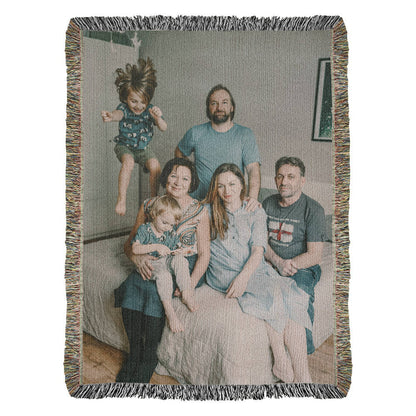 Photo Heirloom Woven Blanket (Portrait)