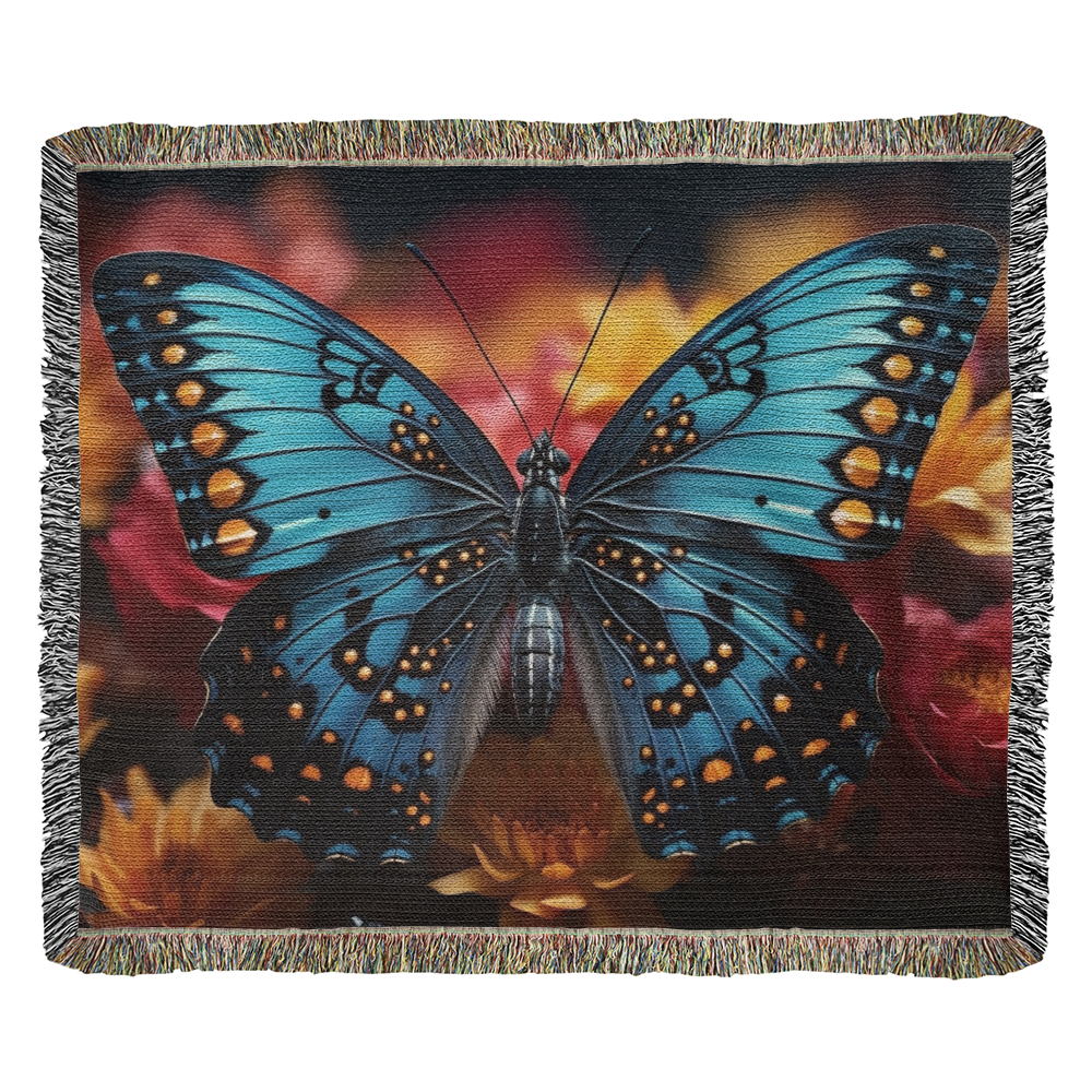 Revised Butterfly Heirloom Woven Blanket