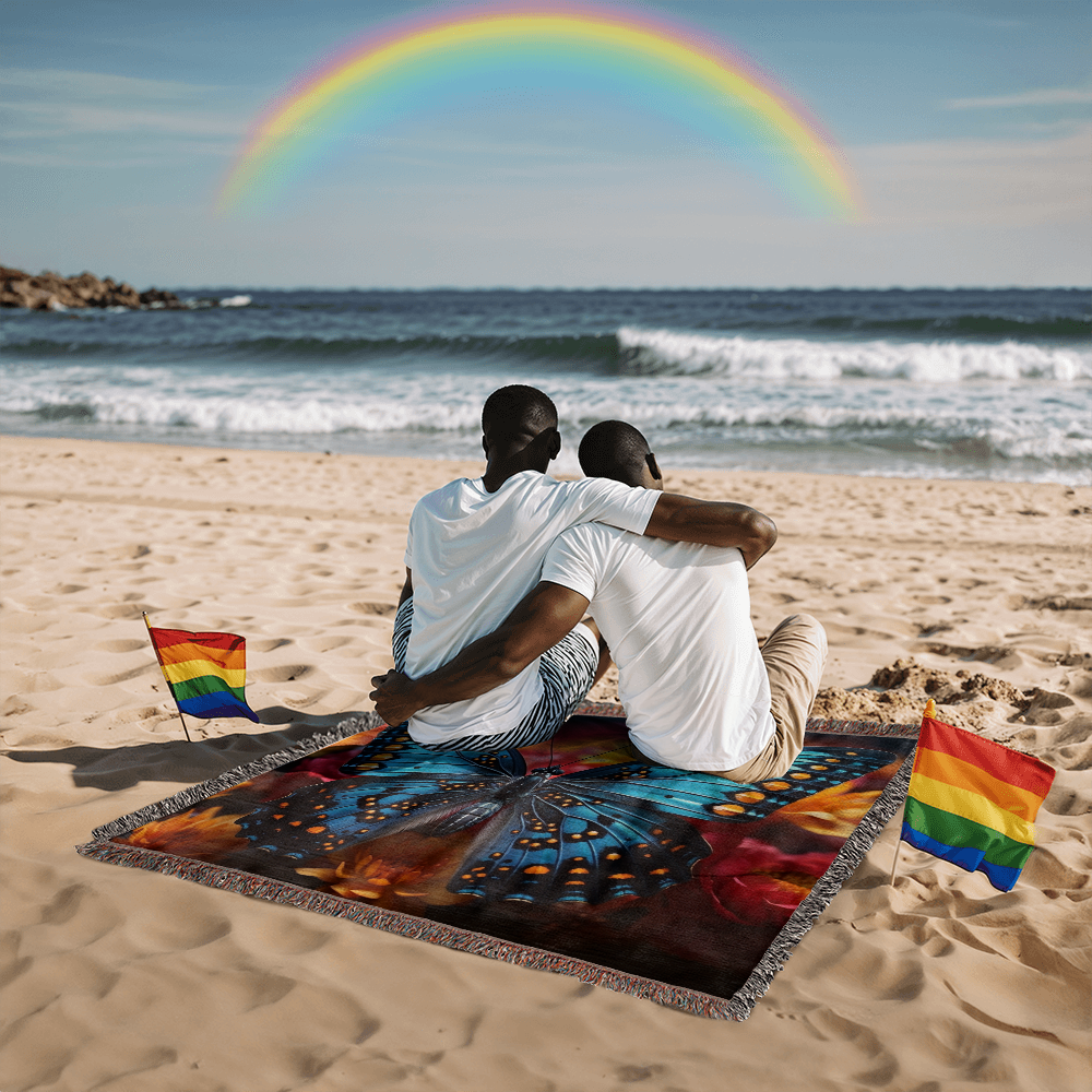 Revised Butterfly Heirloom Woven Blanket