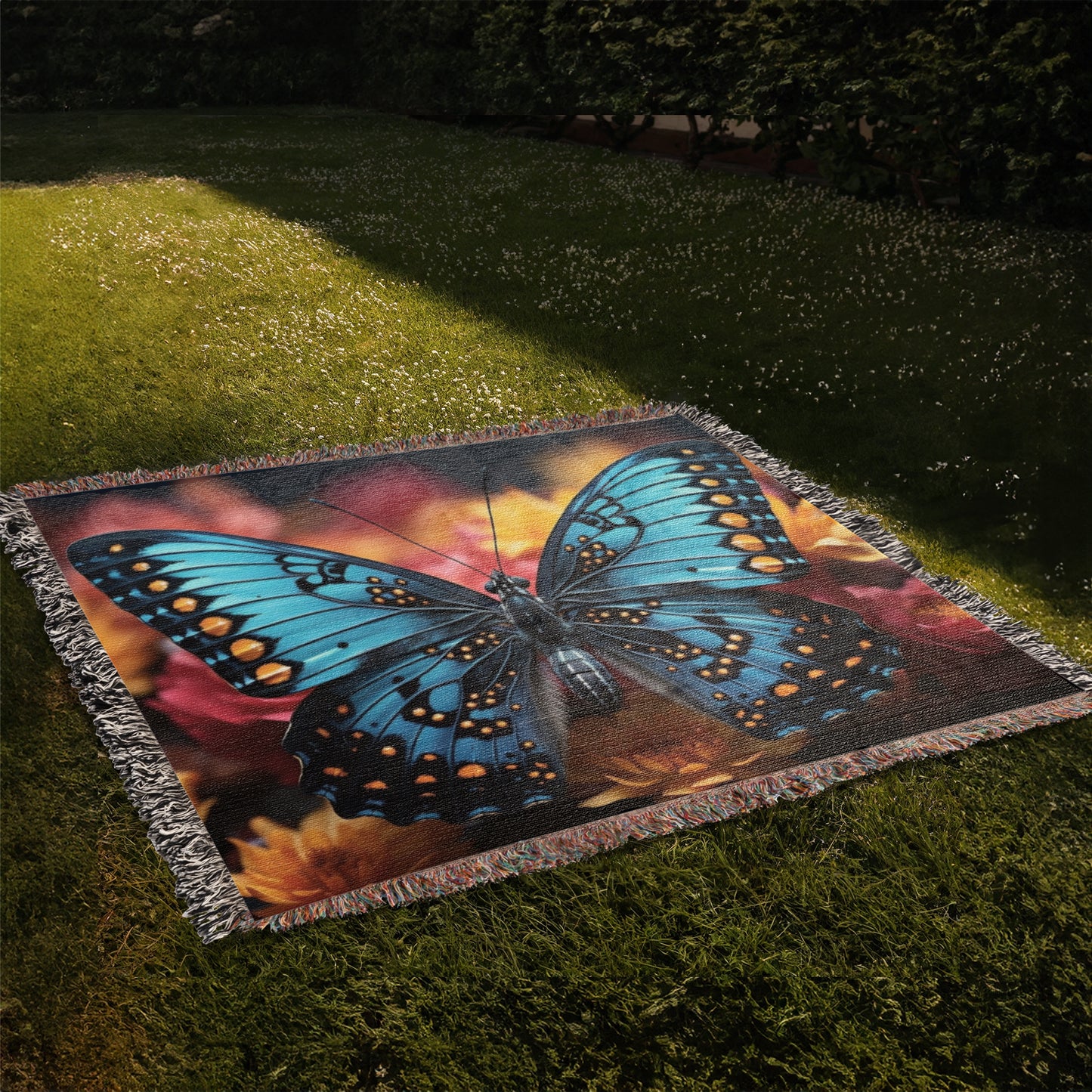 Revised Butterfly Heirloom Woven Blanket