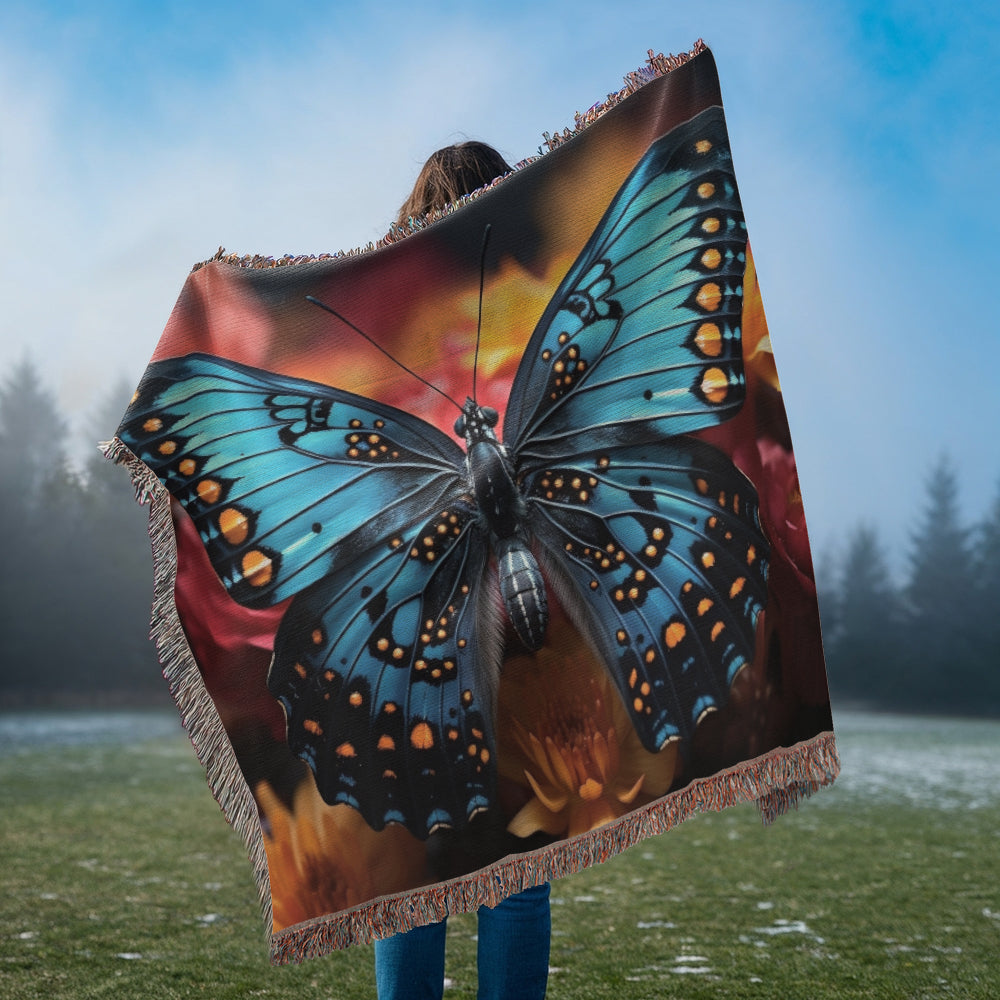 Revised Butterfly Heirloom Woven Blanket