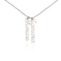 Custom Multiple Vertical Name Necklace for Mom