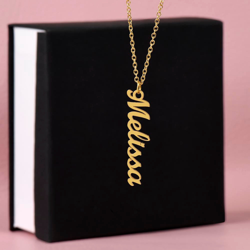 Custom Multiple Vertical Name Necklace For Mom