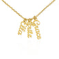 Custom Multiple Vertical Name Necklace for Mom