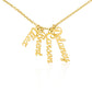 Custom Multiple Vertical Name Necklace For Mom