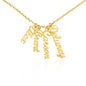 Custom Multiple Vertical Name Necklace for Mom