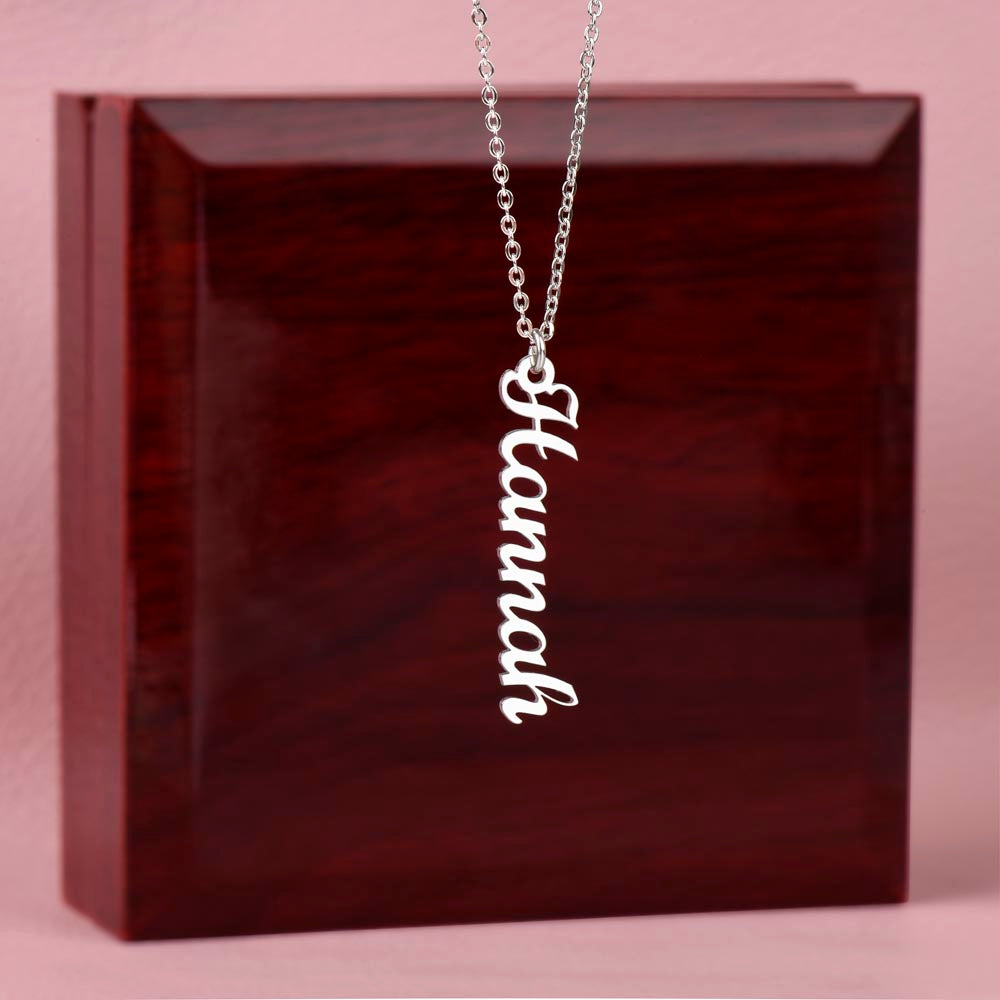 Custom Multiple Vertical Name Necklace For Mom