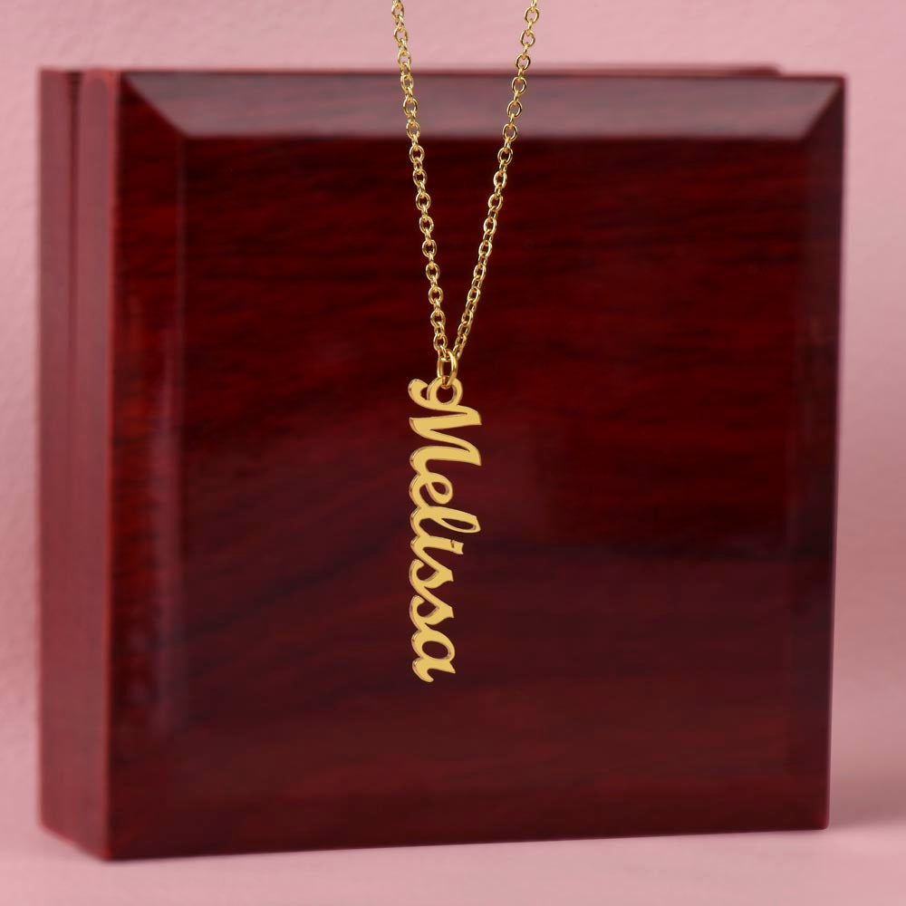 Custom Multiple Vertical Name Necklace For Mom